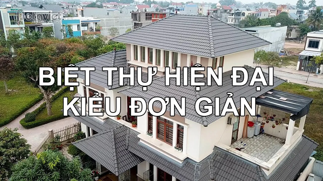 Thiết kế biệt thự nhà phố hiện đại 400m2 basic tại Thái Nguyên