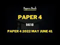 Paper 4 2022 May June 41 Yearly Solution