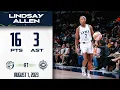 Lindsay Allen Scores 16 Points Against Sun 08 01 23