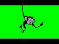 Funny Monkey Shows Middle Finger in Green Screen animationgifs Cartoon Monkey Middle Finger