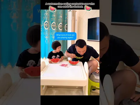 A watermelon-eating contest to see who can eat it the fastest.