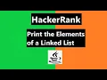 Print the Elements of a Linked List Hackerrank Solution - java Hackerrank Data Structures
