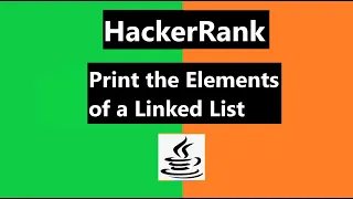 Print the Elements of a Linked List Hackerrank Solution - java Hackerrank Data Structures