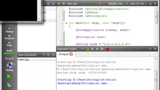 C Qt 42 QStringList
