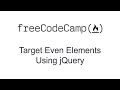 Target Even Elements Using jQuery