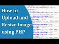 How to Upload and Resize Image using PHP