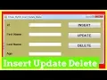 ADO NET Application to Insert and Delete using DLL Part 7 CRUD Operation
