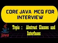 13 Java MCQs on Abstract Classes and Interfaces