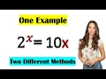 Lambert W Function vs GLOG Function Which is better