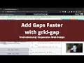 Add Gaps Faster with grid gap CSS Grid freeCodeCamp tutorial