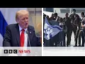 Download Lagu Hostages reunited with families as Trump greeted with cheers in Israeli parliament | BBC News