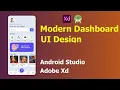 Android UI Design Mobile dashboard UI Tutorial material design android studio
