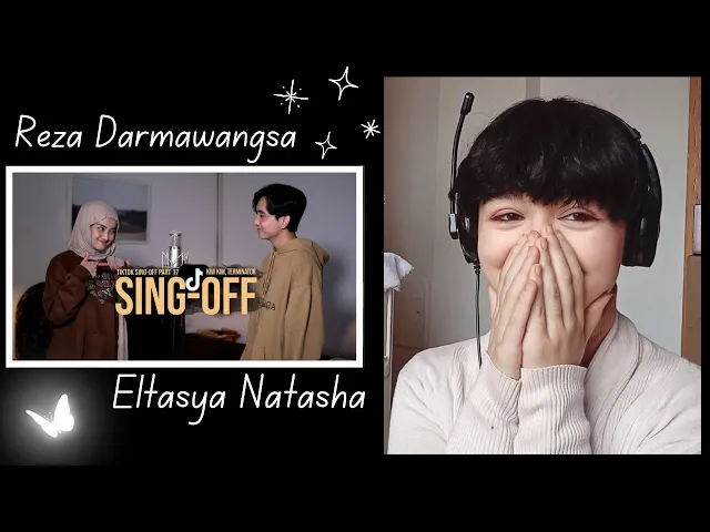 Download MP3 Reza Darmawangsa - SING-OFF TIKTOK SONGS vs Eltasya Natasha (Part 17) [Reaction Video] So in Love! 😊