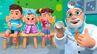Doctor’s Here to Save the Day! Hiccups, Sneezes & Itchy Skin | Lalafun Nursery Rhymes & Kids Songs