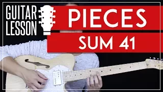 Download Pieces Guitar Tutorial - Sum 41 Guitar Lesson 🎸 |Solo + No Capo + Guitar Cover| MP3