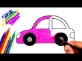 Lagu Mobil Mainan #2 | Cara Menggambar dan Mewarnai Gambar untuk Anak
