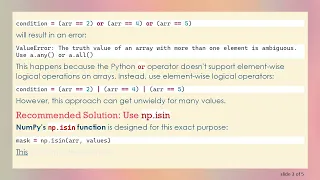 Efficiently Creating a Binary Mask Using np isin and Array Comparisons in NumPy