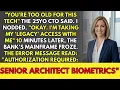 Forced into Retirement I Locked the Mainframe with My Biometrics