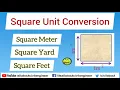 Square Unit Conversion Square Yard Square Meter Square Feet All About Civil Engineer