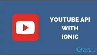 How to use the YouTube REST API with Ionic