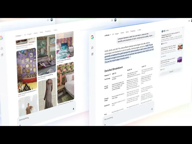Demo of Gemini 3 Flash in AI Mode