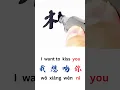 Download Lagu How to Write I WANT TO KISS YOU in Chinese | Wo Xiang Wen Ni in Chinese Characters Handwriting