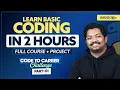 BASIC Python Coding for BEGINNERS Code to Career Challenge