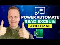 Microsoft Power Automate Read Excel and send Email Tutorial