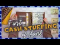 FIRST CASH STUFFING OF APRIL 550 into all my binders