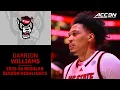 NC State Forward Darrion Williams Regular Season Highlights 2025-26 ACC Men s Basketball