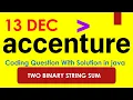Two Binary String Sum Accenture Coding Question 13 Dec Accenture Placement Coding Question