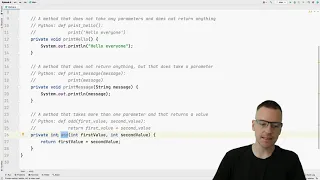 Python to Java - Episode 8 Methods