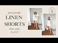 Linen Activewear Shorts Three Ways
