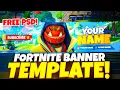 FREE FORTNITE PSD BANNER TEMPLATE 2020