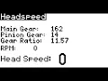 Taranis Q X7 OpenTX Heli Head Speed Lua Script