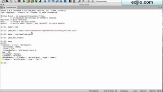Data Science with Python Reading JSON Data