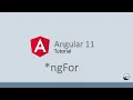 Angular 11 Tutorial - 11 ngFor Directive
