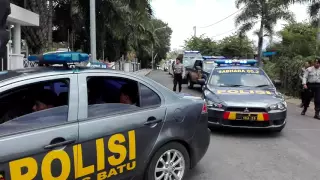 polres batu patroli skala besar persiapan pilkada kota batu kwb police