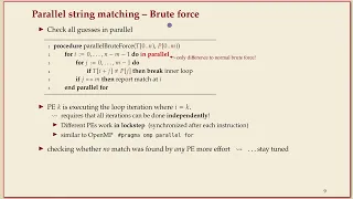 COMP526 Fall 2022 5-2 5 2 Parallel String Matching