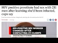 HIV-Positive Sex Worker Charged After Contacting 211 Clients - Shocking Health Warning