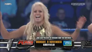 WWE Smackdown Maryse vs Gail Kim for the Divas Championship 2009