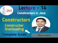 Java Tutorial Constructors in Java Constructor Overloading With Examples Core Java