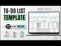 To Do List Template Google Sheets Editable Printable Quick