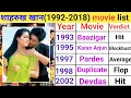 Download Lagu Shahrukh Khan (1992-2023) movie list | Shahrukh Khan hit or flop | Shahrukh Khan movies