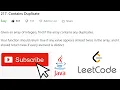 Contains Duplicate using HashSet EXPLAINED - LeetCode