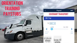 Covenant Transportion Brief Overview of Orientation Training Student Paystubs