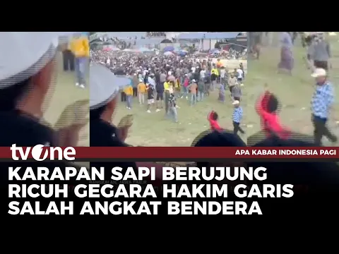 Satu Anggota Brimob Terkena Sabetan Celurit dalam Insiden Ricuhnya Karapan Sapi