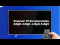 Emerson TV Remote Codes 2 Digit 3 digit 4 digit 5 digit Universal Remote Code