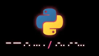 - -- - - - Morse lab A python based Morse code package