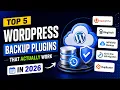 Top 5 WordPress Backup Plugins That Actually Work in 2026
